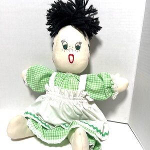 1980s Vintage hand crafted spinning head doll